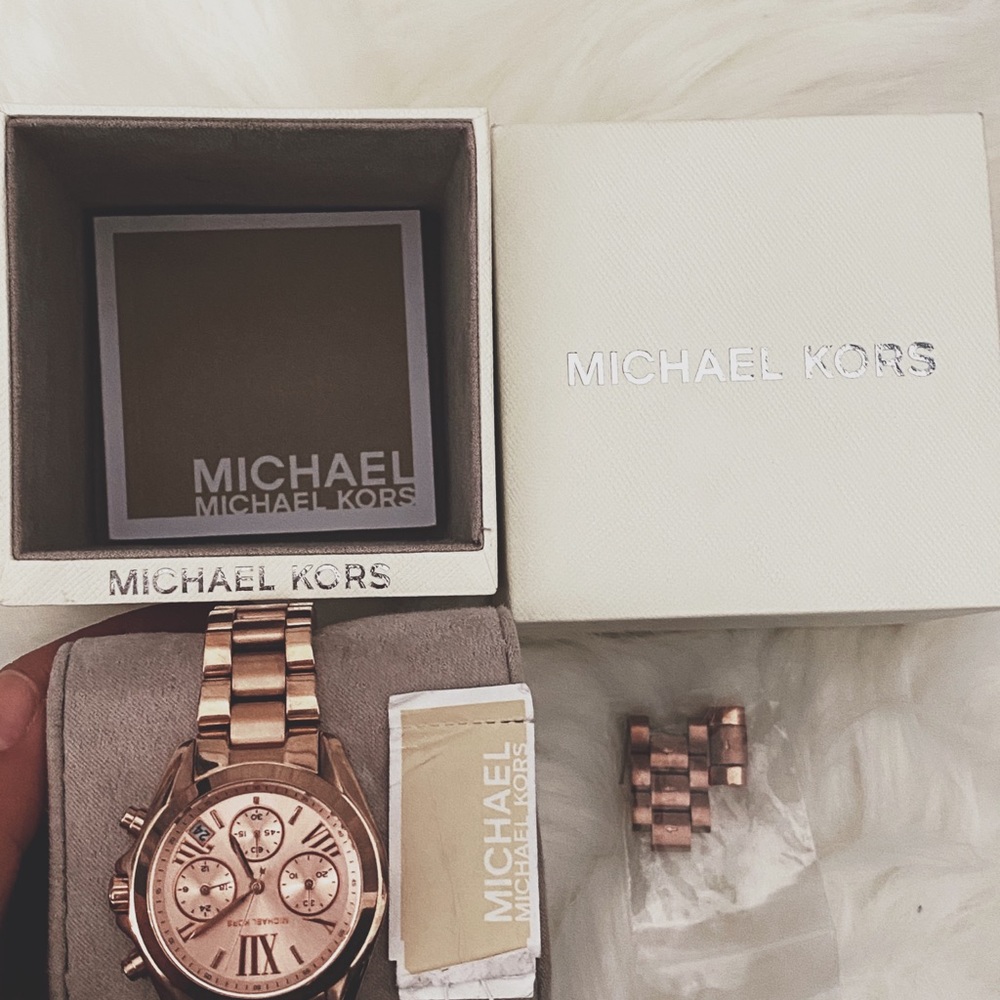 Michael Kors Accessories Bradshaw Rose Gold Watch